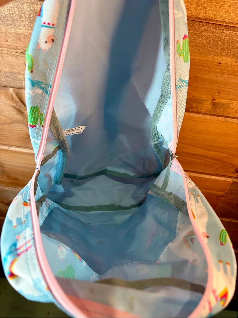 Kids NWOT Llama Print Backpack - Pink and Light Blue 💕🌸